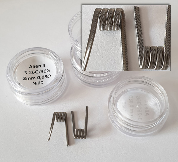 Alien handmade coils mechanisches Dampfen